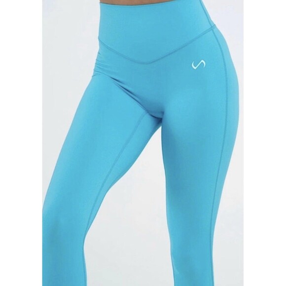 TLF Tempo Glo High Waisted Workout‎ Leggings Bright Blue Women's LARGE NWT - Picture 13 of 13